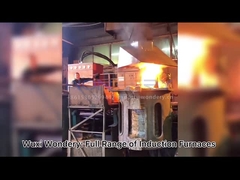 Piec do topienia indukcyjnego o średniej częstotliwości z powłoką aluminiową Maks. 1900 stopni Celsjusza