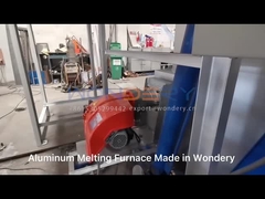 1400 stopni Przemysłowy piec do topienia metalu Złomki miedzi Piec tyglowy typu przechylania
