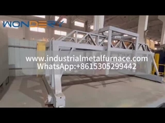 ramy przesuwane z okładki do pieca do obróbki cieplnej typu otworu,