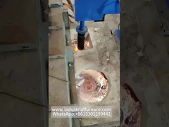 Gasowy piec do topienia złomu z aluminium z systemem wiru