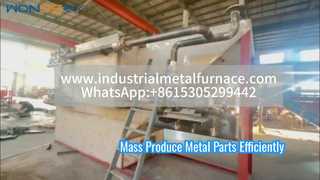 Ciągły piec do obróbki cieplnej z taśmą oporową elektryczną do części metalowych - energooszczędny