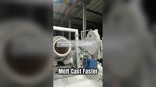 Hydrauliczny przechylny gazowy piec do topienia aluminium | Wydajne odlewanie wlewków aluminiowych dla odlewni metali