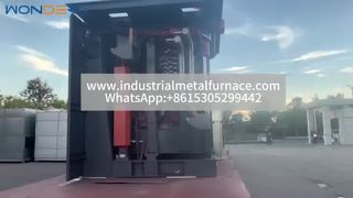 Piec do topienia aluminium o masie 1500 kg z osłoną zasilającą i hydrauliczną KGPS – film dotyczący wysyłki