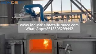 Aluminiowy piec pogłosowy o udźwigu 1 tony | Do produkcji wlewków aluminiowych i prętów okrągłych