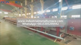 Duży piec taśmowy opalany gazem – wydajna obróbka cieplna rur ze stali nierdzewnej
