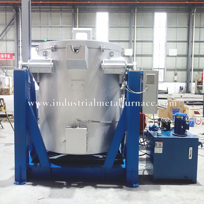 kupować 800kg High-Efficiency Natural Gas Industrial Aluminum Melting Furnace with Hydraulic System and 850°C Capacity online manufacture
