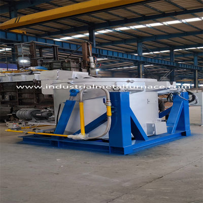 kupować WDL-BCQ-1200 Piec olejowy uchylny do topienia aluminium - pojemność 1,2 tony produkcja online