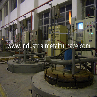 jakość  90KW 50HZ Pit Type Gas Carburizing Furnace Electric Resistance Continuous Gas Carburising Furnace fabryka