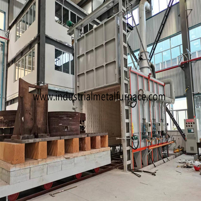 550 stopni Celsjusza Bogie Hearth Aluminium Wire Annealing Car Bottom Furnace For Aluminium Coils