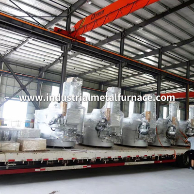 Od 300 do 1000 kg Owalny piec tyglowy opalany gazem Złom aluminium z rekuperatorem