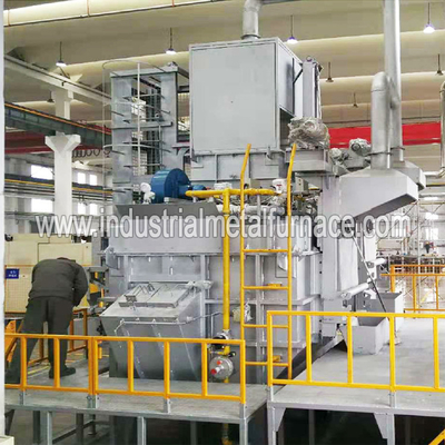 Przemysłowy piec do topienia aluminium o mocy 250 kg / h, piec do topienia złomu aluminiowego