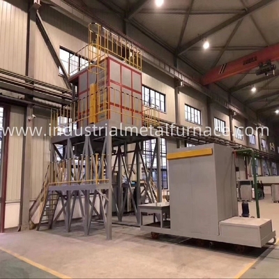 1400×1400×1100 mm Spadek do dna Szybki 650 stopni Celsjusza Aluminium T6 Obróbka cieplna Piecowy tłumienie Rozwiązanie