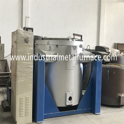PID Typ przechylania opalany gazem piec do topienia tygla do stopu aluminium 1000 kg